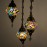 Authentic 3-Piece Ceiling Pendant Chandelier Mosaic Lamp Dome Set Helix